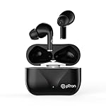 pTron Basspods P181 in-Ear TWS Earbuds with 32Hrs Total Playtime, Clear Calls, Bluetooth 5.1 Wireless Headphones, Stereo Audio, Touch Control, Type-C Fast Charging, IPX4 & Voice Assist (Pearl Black)- Amazon