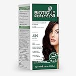 Biotique Herbcolor Conditioning Hair Colour l Ammonia Free Hair Color l 9 Organic Herbal Extracts l Natural and Healthy Shine l 50g + 110ml| Brown 4N (Pack of 1)- Amazon