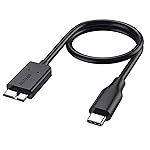 rts Type C USB C Micro B External Hard Disk Drive Hdd Wire 3.1 USB Cable Compatible With iPhone 15 Plus/15 Pro Max, Seagate/WD/Samsung, Toshiba/Maxtor/Lacie/Macbook Pro Air Black (3FT/1Meter)- Amazon