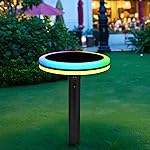 GIGAWATTS GW-217 Solar Sensor Garden Light with 5V Panel 4000mAh Battery Bluetooth App Control BIS Approved 120° Rotating Angle Outdoor Lamp for Lawn Walkway Patio (Pack of 1, CW, WW, RGB)- Amazon