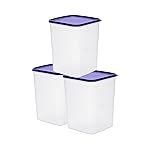 Happy Cove Kitchen Container Set – Durable Containers for Kitchen Storage Set, BPA-Free, Stackable, Clear Organizers for Pantry, Fridge, and More | 5.5L | Set of 3 | Microwave Safe | Dishwasher Safe- Amazon