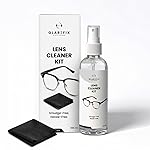 Lens Cleaner Kit – 100ml Streak-Free Spray + Microfiber Cloth | Smudge-Free & Anti-Static Formula | Safe for Eyeglasses, Sunglasses, Camera Lenses & Phone Screens- Amazon