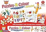 Negi Educational Alphabets Puzzle-N-Colour 2 in 1,Reusable Fun Activity for Kids,Colour It and Wipe It Off! (Alphabets)- Amazon