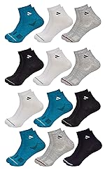 SJeware Men and Women Solid Ankle Length Socks Multicolored (SJW-PLAIN-PACKOF12-B)- Amazon