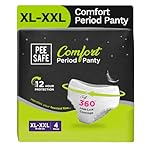 Pee Safe Comfort Period Panties | XL-XXL | 4 Panties | 360° Protection | 12 Hr Protection | Leak Proof | Overnight Comfort | Rash & Toxin Free | Seamless Fit- Amazon