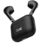 Boat Airdopes Joy, 35Hrs Battery, Fast Charge, IWP Tech, Low Latency, 2Mic ENx, Type-C Port, v5.3 Bluetooth Earbuds, TWS Ear Buds Wireless Earphones with mic(Jet Black)- Amazon