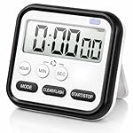 Loud Digital Alarm Clock for Heavy Sleepers, Large Display 24Hr Desk Table Clock with Time & Date, Magnetic Retractable Stand, Compact Study Timer for Students Bedroom Home Office Kitchen- Amazon