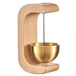 Wooden Magnetic Door Bell Chime – Brass Shopkeeper Entry Alert for Small Doors, Wall Mount Classic Sound Bell, Decorative Vintage Doorbell for Home, Office & Store Use- Amazon