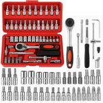 DEAGAN 46PCS Sockets Extension Bars,Mechanic Tool Kits for Household Repair Socket Set Socket Set (Pack of 46)- Flipkart