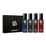 Set Wet Luxury Perfume Gift Set | Perfume for Man | 4x18ml | Gifts for Men | Woody, Amber, Musk Premium Fragrance Scent- Amazon