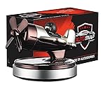 AUTO SNAP Mono Plane Car Dashboard Solar Perfume | Rotating Blades Car Air Freshener with Long-Lasting Fragrance | Stylish Car Interior Decoration (SILVER, Medium)- Amazon