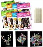 Royals Kids Birthday Return Gift Pack of 6 Activity & Drawing Scratch Books for Children- Amazon