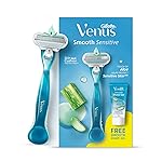 Gillette Venus Smooth Hair Removal Razor for Women with Aloe Vera with FREE Venus Smooth Shave Gel, 1 Pc- Amazon