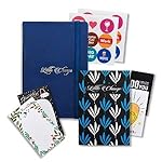 Amazon Basics Undated 2026 Planner with Daily, Weekly and Monthly Sections, To-Do Lists, Bookmarks and Stickers (A5, Blue)- Amazon