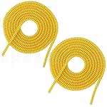 J’TTON Spiral Triple Color (2 Pcs) 1.4 Meters Each-Full Size Cable Cord Charger Protector Saver Winder for iPhone & Android Charging Cables (Yellow)- Amazon