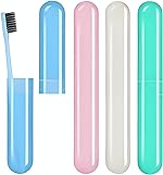 Stewit® Premium Toothbrush Container Toothbrush Cap, Caps, Cover, Covers, Case, Holder, Cases, Travel, Home use Kitchen Tools (Pack of 4)- Amazon
