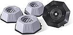 E-COSMOS Washer Dryer Anti Vibration Pads with Suction Cup Feet, Fridge Washing Machine Leveling Feet Anti Walk Pads Shock Absorber Furniture Lifting Base (Pack of 4) (Grey)- Amazon