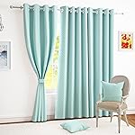 Story@Home Door Curtains 7 Feet Long Set of 1 | Room Darkening Curtain | Quatrefoil Printed | Thermal Insulated Curtain for Living Room | (116 X 215 Cm, Aqua & White) | Perfect for Home Decor- Amazon