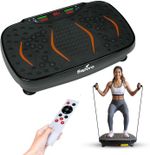 SAPORO VibeX Vibration Plate Exercise & Massage Machine with Remote, Calorie Burning Weight Loss Platform for Home & Gym, Muscle Toning, Fat Burn Massager (Black)- Flipkart