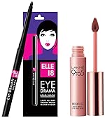 LAKMÉ 9 To 5 Weightless Mousse Lip & Cheek Color & Elle 18 Eye Drama Bold Black Matte Kajal Pencil 0.35 G- Amazon