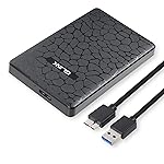 GLink GHD009-2.5″ USB 3.0 Premium External HDD Enclosure Case Cover for SATA SSD HDD for Laptop Hard Disks | High Speed USB 3.0 Upto 5 GBPS | Supports 6TB | Tool Free Installation | Black- Amazon