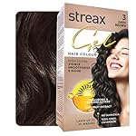 Streax Gel Hair Colour for Women & Men, Dark Brown 3, 150ml | Hair Colour Dark Brown| 100% grey coverage | Long Lasting Hair Color, Easy to Use | Ammonia-Free Hair Color, Lasts Up to 20 Washes- Amazon