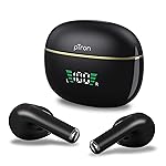 pTron Basspods P681 TWS Earbuds with Dual Mic & TruTalk AI-ENC Calls, Hypnotic Sound, 28H Playtime,Music/Game Modes, BT v5.3 In-Ear Wireless Headphones,Pinch Touch Control, Type-C Charge (Pearl Black)- Amazon