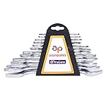 Asian Paints TruCare 12-in-1 Pcs Double Open-End Jaw Spanners Wrench Set | Carbon Steel with Rust & Corrosion Resistant Chrome Plating & Satin Finish | Multipurpose DOE Jaw Spanners Tool Kit- Amazon