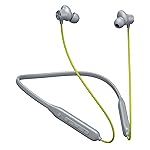 Kratos N4 Grey with Green Bluetooth Neckband with 52H Playtime, Deep Bass, Stereo Sound, HD Calls, Magnetic Earbuds, Type-C Fast Charging, Rich Audio, Hollow Switch for Comfort & Style- Amazon