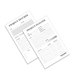 Solimo Desk Notepad, To Do List Planner, 50 Tear Off Sheets for Grocery, Shopping, Reminder, Checklist Set of 2- Amazon