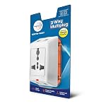 Wipro 3 Way Multiplug Adaptor with 1 Universal Sockets |Inbuilt Surge Protection & Power supply Indicator | Compact & Light weight | 6Amp Multiplug socket for Home, Office | Pack of 1 (White)- Amazon