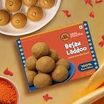 GO DESi Ghee Besan Laddu – 180/150 grams | Made with Pure Cow Ghee | No Palm Oil or Maida | Sweets- Amazon