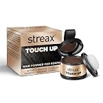 Streax Hair Root Touch Up for Grey Hair, Brown – 4gm | Root Touch Up Hair Powder I Covers Grey Hair & Bald Patches | Instant Hair Colour Touch Up, Root Concealer for Brown Hair- Amazon
