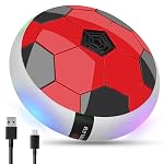 Wembley Hover Football for Kids| Electric Soccer Ball Floating Air| Engaging Indoor Game for Kids | Birthday Gift for Boys| Advanced & Rechargeable Hover Ball Game (Red)- Amazon