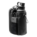Magnetic Gym Bottle Holder Bag with Storage Pockets, Zippered Compartments & Phone Mesh Pocket – Water Bottle Carrier for Gym Rack, Locker, Car and Fitness Equipment | Holds up to 3 kg- Amazon