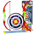 Storio Outdoor Toys Bow and Arrow Archery Set Toy Set with Target Board – Dhanush Baan for Kids Girls Boys, Multicolor- Amazon