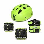 Viva Protective Set Protective Set (Knee/Elbow/Wrist Guard) Multi Purpose Safety Kit for Skateboarding, Roller Skating, Inline Skating, Cycling and Other Sports (Sub Junior,Green)- Amazon