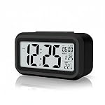 Topski Digital Alarm Clock for Heavy Sleepers, Digital Clock Table Clock for Study Table, Students, Office | Alarm Clock for Bedroom with Loud Sound, Automatic Sensor,Date & Temperature- Amazon