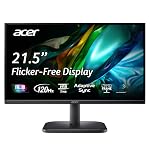 Acer EK220Q J0 21.5 Inch Full HD VA Panel Monitor | 120Hz Refresh | 1ms VRB | AdaptiveSync | sRGB 99% | Flicker-Less & BlueLightShield | ZeroFrame | HDMI + VGA | Tilt Adjustable I Eye Care | Black- Amazon
