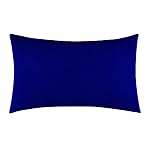 GADDA CO Waterproof Pillow Protector Set of 1 | Dustproof Cotton Terry Pillow Covers with Zipper Closure | 220+ GSM Soft, Breathable Pillow Cover | Dust Mite Protection |Size :18 x 28 Inch, Royal Blue- Amazon