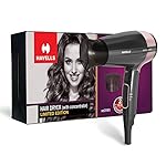 Havells 1200W Foldable Hair Dryer; 3 Heat Settings With Cool Shot (Hot/Cool/Warm),Heat Balance Technology|Cool Black|Your Perfect Blow Dry Companion For Effortless Hair Styling|Hd3161-1200 Watts- Amazon