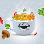 Attro Spicy Bowl Noodle Soup Bowl 500ml with Inner Stainless Steel, Spoon & Lid BPA Free Food Grade Perfect Breakfast Cereals, Fruits, Ramen, Beverages – Beige- Amazon
