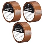 1 inch X 65 meter Pack of 3 Brown BOPP Packing Cello Tape with Durable Materials Self Adhesive Heavy Duty Tep Roll Ideal for Packaging Box- Amazon