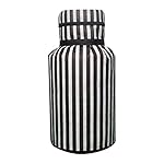 PrettyKrafts Dustproof Printed LPG Gas Cylinder Cover| Full Size With Zippered LPG Gas Cylinder Cover| Durable and stylish protection for Propane Tanks| (Set Of 1, Black Stripes)- Amazon