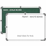YAJNAS Kids Double Sided Whiteboard with Chalkboard 41×28 cm Non-Magnetic Small Writing Board for Drawing Learning Homework Study Board for Home School Preschool- Amazon