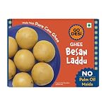 GO DESi Ghee Besan Laddu – 180/150 grams | Made with Pure Cow Ghee | No Palm Oil or Maida | Sweets |- Amazon