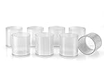Clazkit PET Glass Juice Tumblers, 120 ml Drinking Glasses for Freshly Squeezed Juices, Smoothies, and Beverages Set of 8 – Color May Vary- Amazon