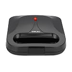 Bajaj SWX 5 800-Watt 2-Slice Sandwich Toaster | Non-Stick Coated Plates for Easy-to-Clean | Upright Compact Storage | Buckle Clips Lock | 2 Years Warranty 【Black】- Amazon