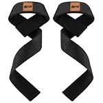 FitBox Sports Premium Lifting Straps, Powerlifting, Wrist Supporter For Deadlifting With Padded Support – Black- Amazon