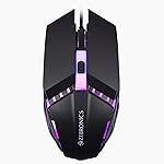 ZEBRONICS PHERO Wired Gaming Mouse with up to 1600 DPI, Rainbow LED Lights, DPI Switch, High Precision, Plug & Play, 4 Buttons- Amazon